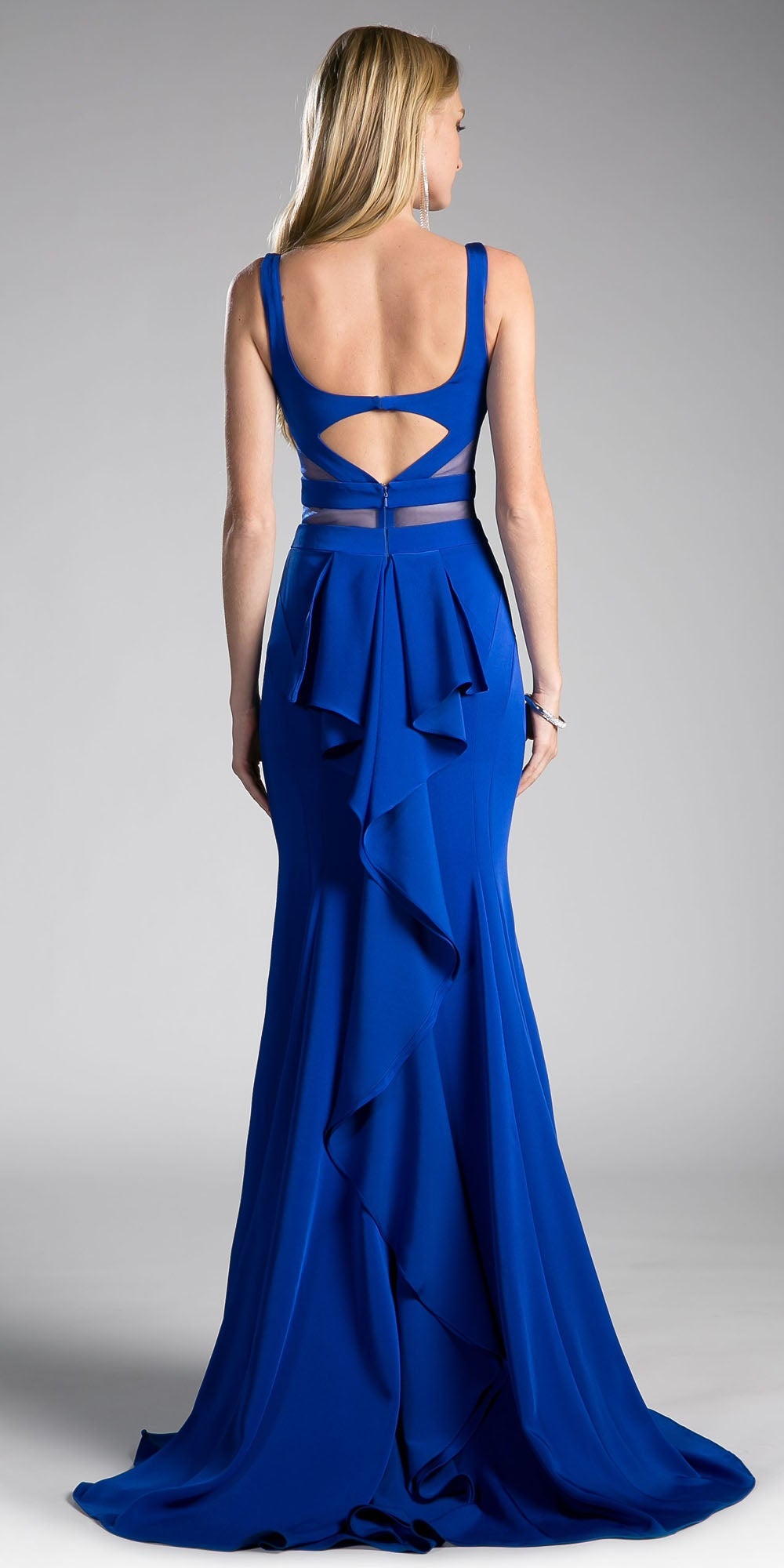 Dress | Cinderella Divine 62454 Fitted Jersey Dress Ruffled Cut