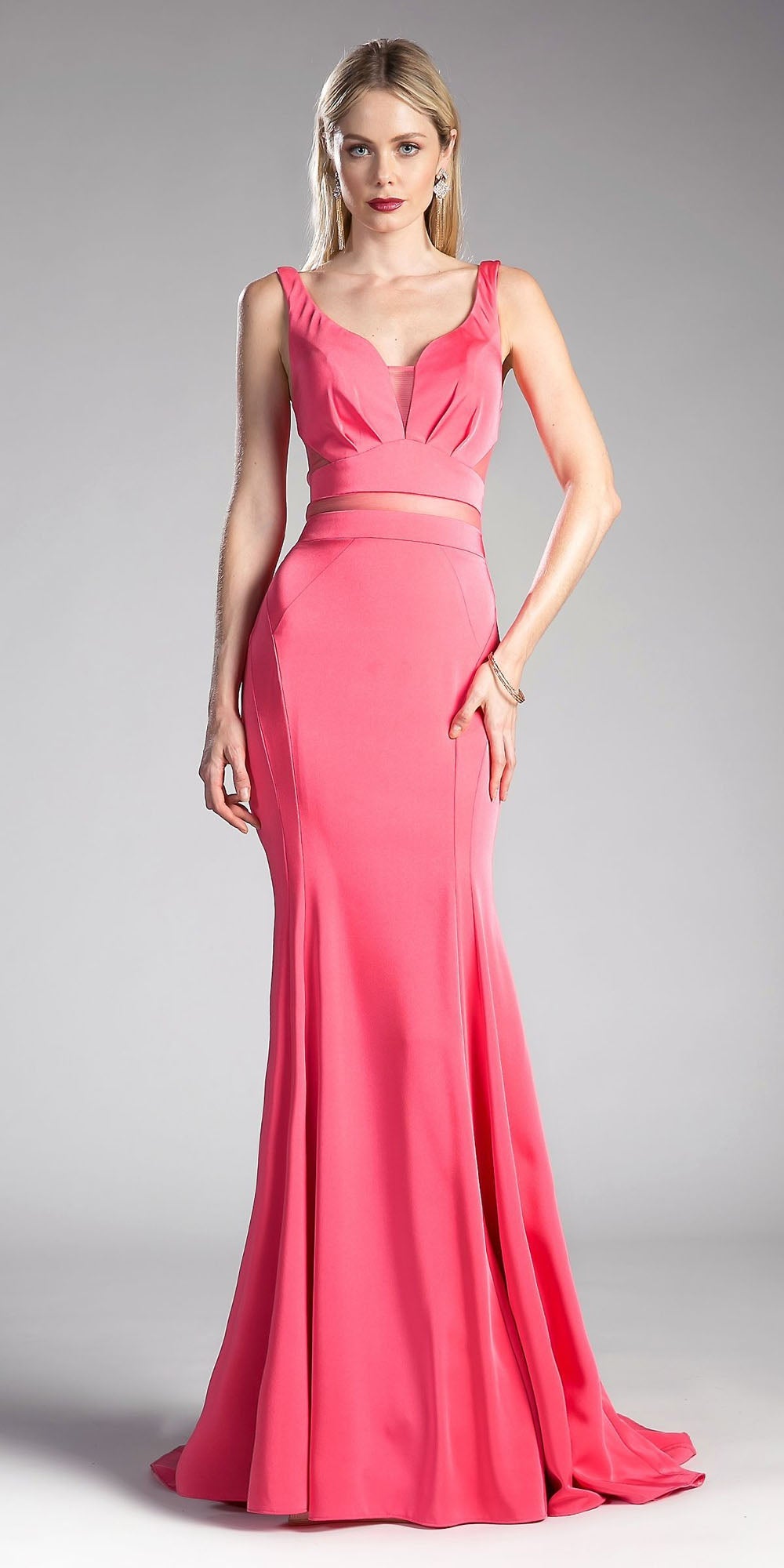 Cinderella Divine 62454 Fitted Jersey Dress Ruffled Cut Out Back is a formal gown suited for prom, pageants, weddings, galas, and black-tie occasions. It offers supplier-listed styling details with formalwear appeal for Honey Badger Books shoppers.