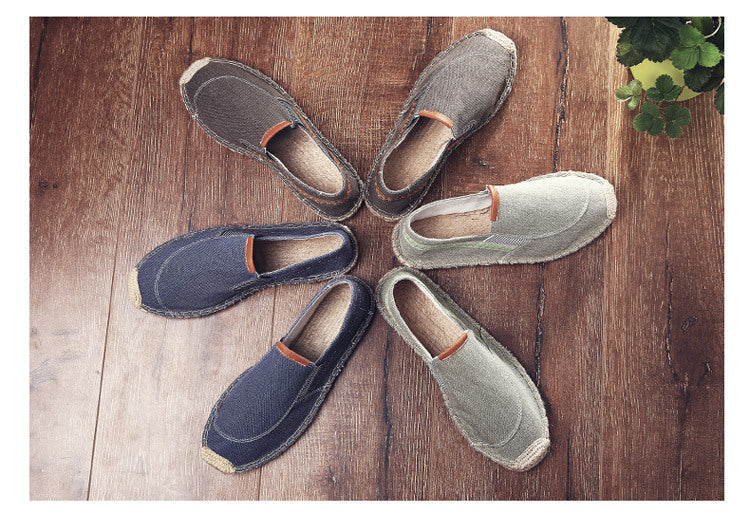 Zapatos de cáñamo hechos a mano