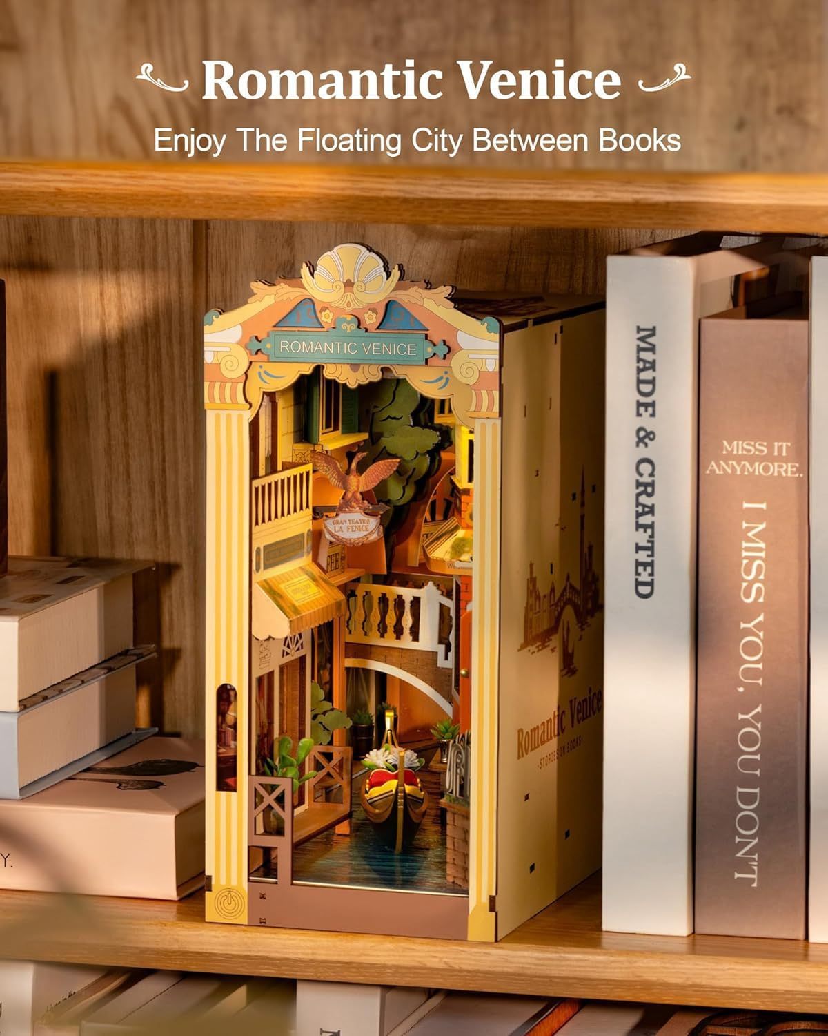 Bookshelf Decor | Miniture House | Diy Book Nook Kit