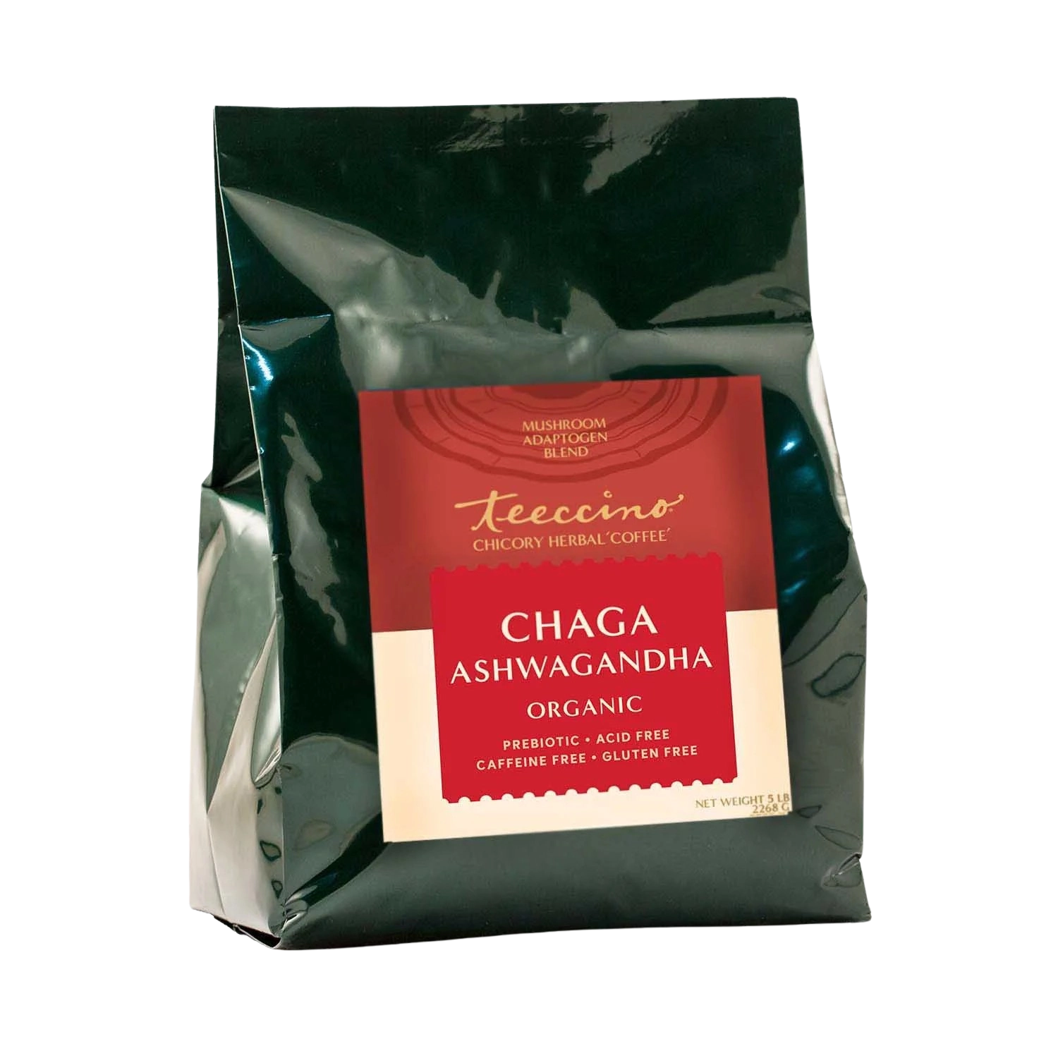 Herbal Coffee | Teeccino | Chaga Ashwagandha Butterscotch Cream Mushroom Herbal Coffee