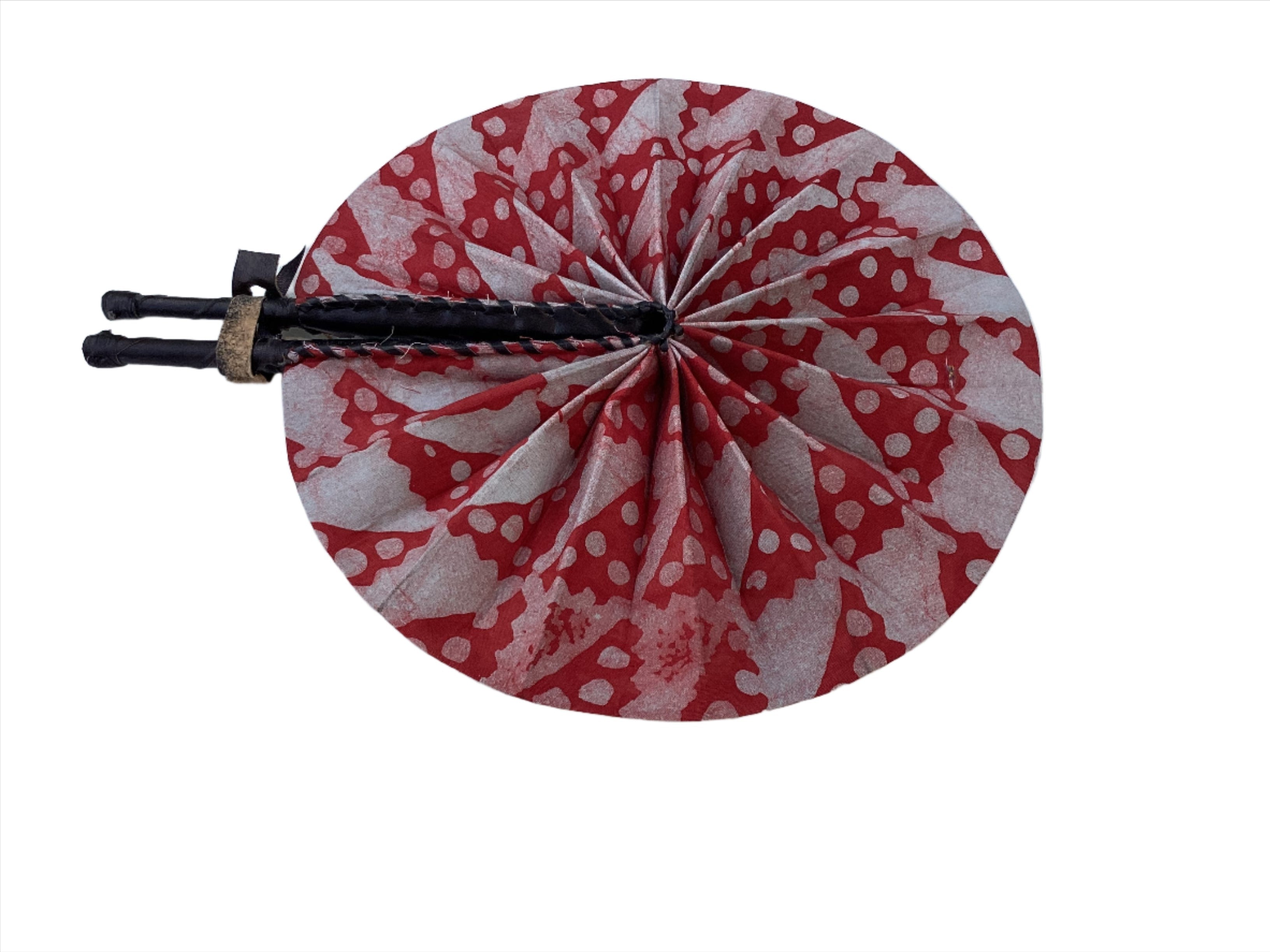 Fan | African Wax Print Fan, Handmade in Ghana