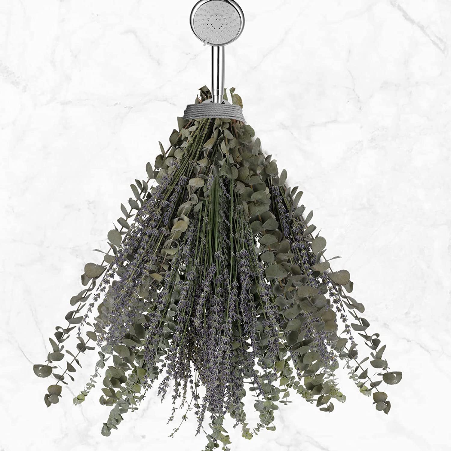 Planta decorativa de eucalipto natural de lavanda para ducha