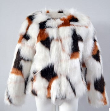 Abrigo de Piel Multicolor Boho