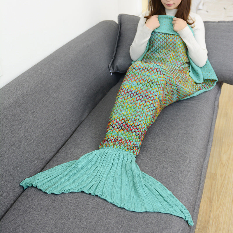 Funda de ganchillo de cola de sirena