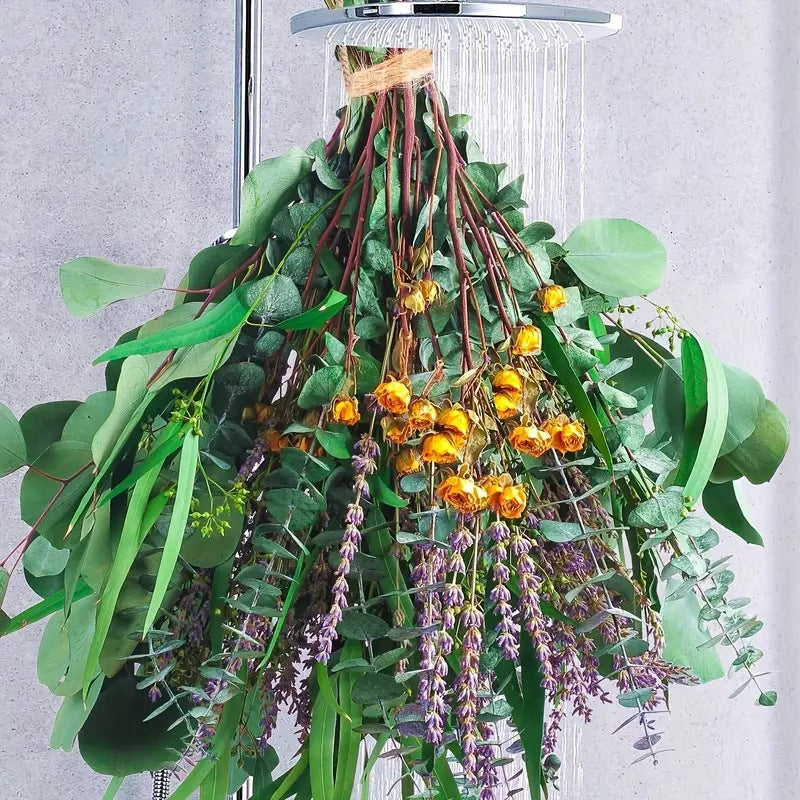 Planta decorativa de eucalipto natural de lavanda para ducha