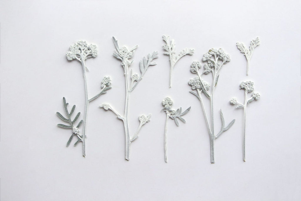 Silver Chrysanthemum Bookmark