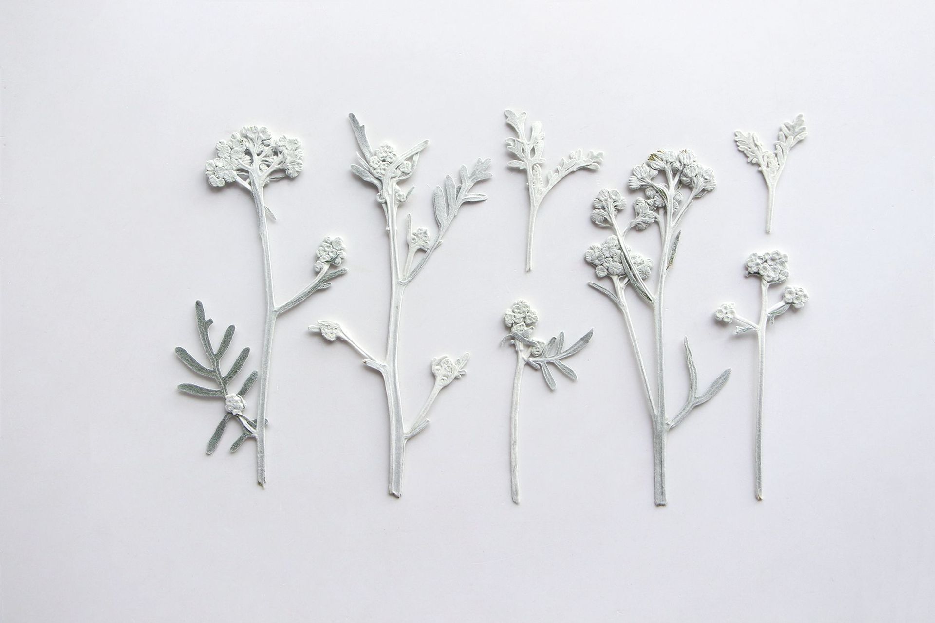 Silver Chrysanthemum Bookmark