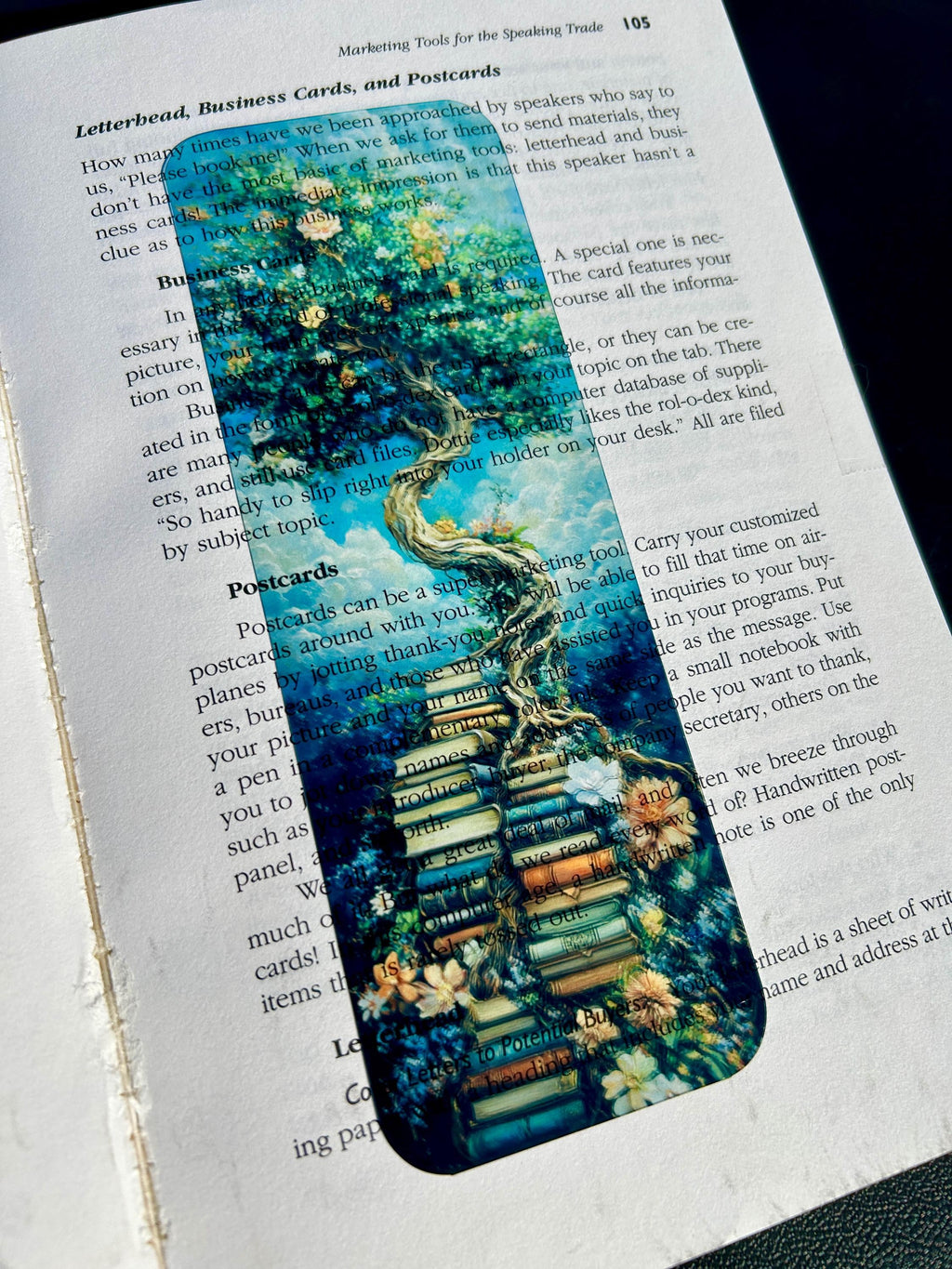 Bookmark | Enchanted Tree of Knowledge Bookmark – Whimsical Fantasy