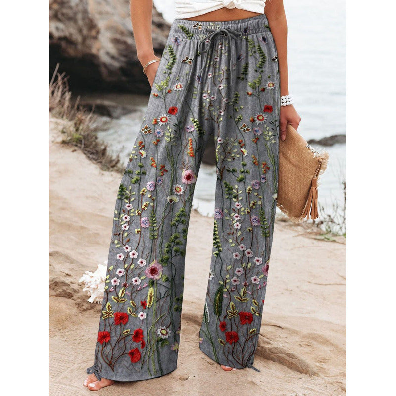 Pantalones deportivos casuales de pierna ancha de estilo urbano de Europa y EE. UU.