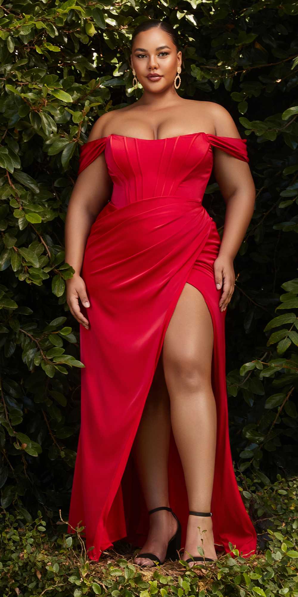 Dress | Cinderella Divine 7484c Plus Size Off the Shoulder