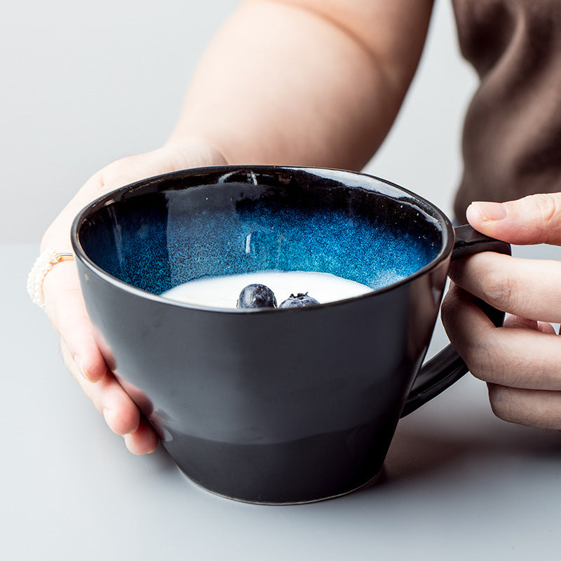 Taza de café de cerámica creativa con forma nórdica japonesa