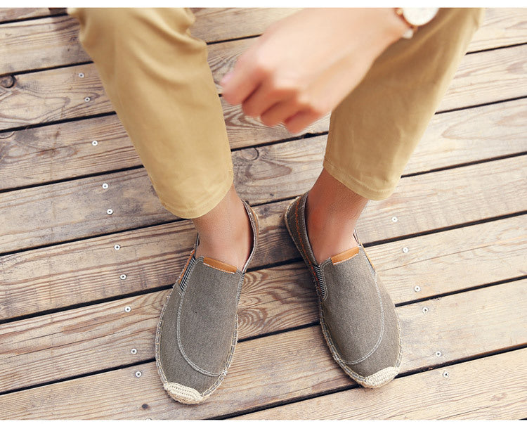 Zapatos de cáñamo hechos a mano