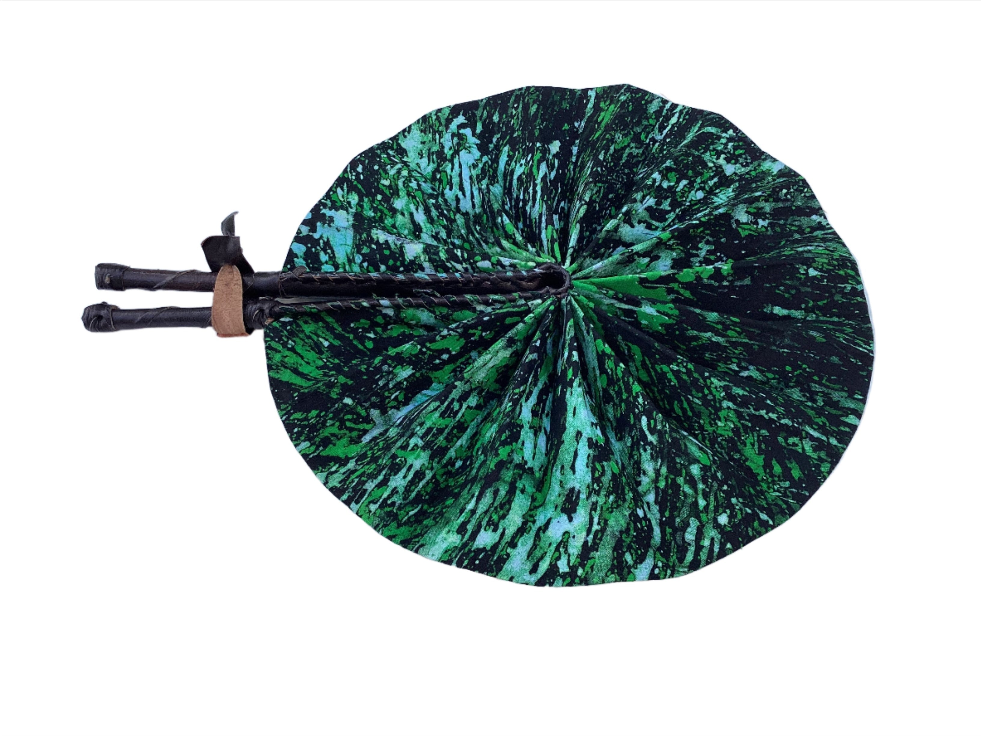 Fan | African Wax Print Fan, Handmade in Ghana