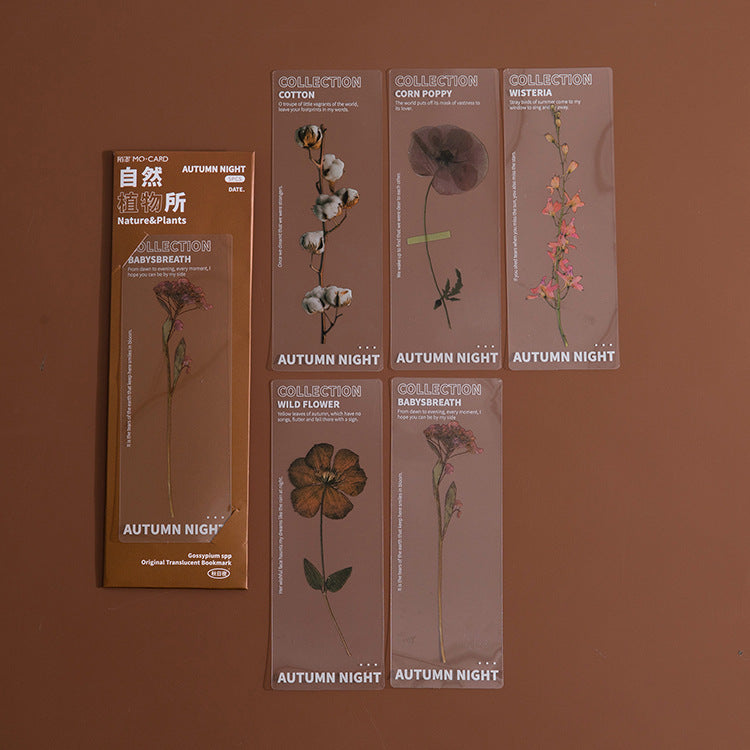 Dried Flower Bookmark Natural Plant Daisy Literary Bookmark