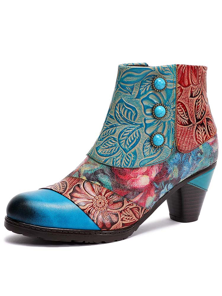Leanna Vintage Handmade Ankle Boots is a handmade ankle boots selected for shoppers looking for expressive footwear, statement shoes, boutique styling, and giftable fashion pieces. The listing focuses on shoe design, footwear styling, and available variants.