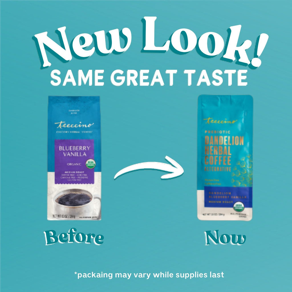 Herbal Coffee | Teeccino | Blueberry Vanilla Chicory Herbal Coffee