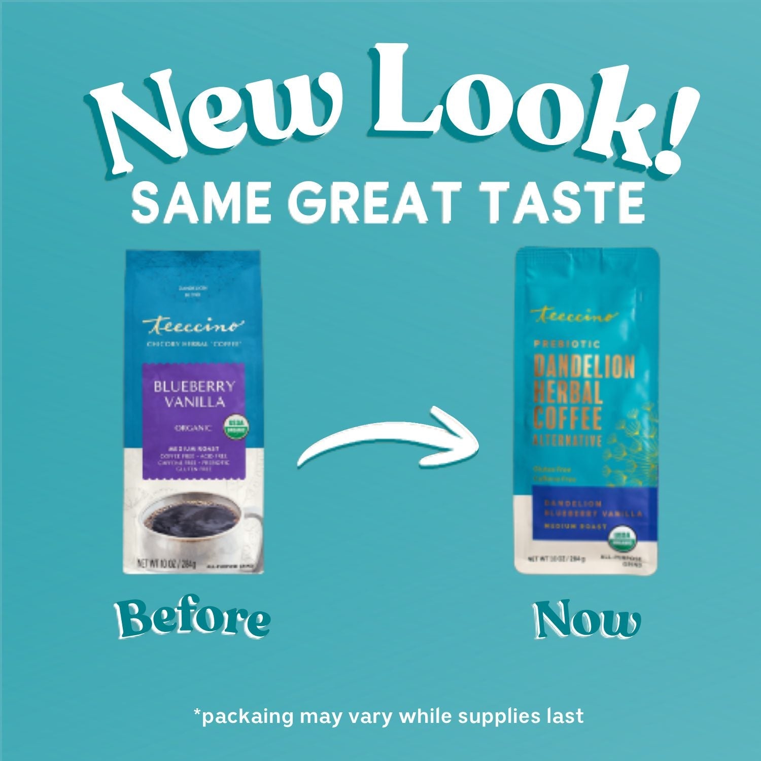 Herbal Coffee | Teeccino | Blueberry Vanilla Chicory Herbal Coffee