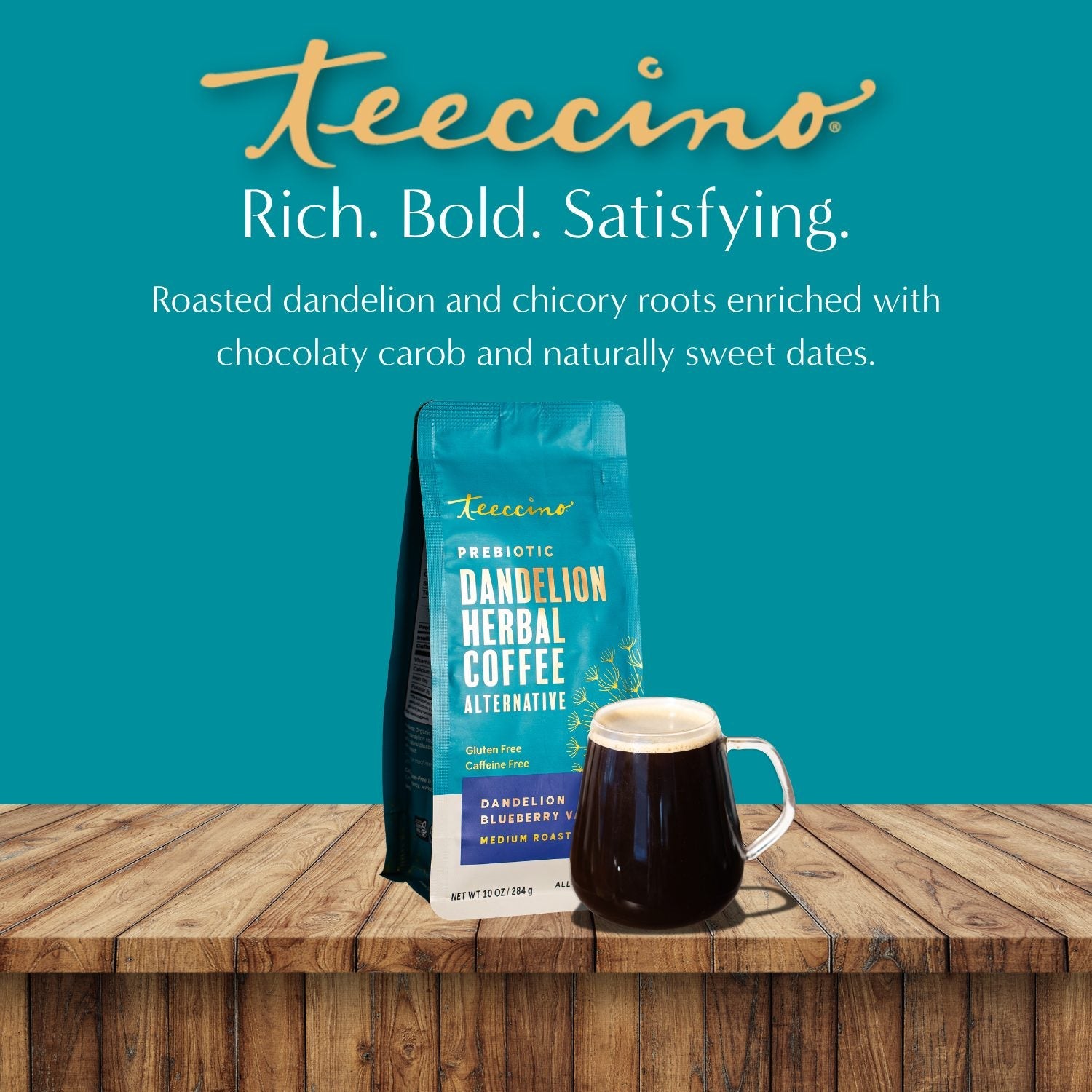 Herbal Coffee | Teeccino | Blueberry Vanilla Chicory Herbal Coffee