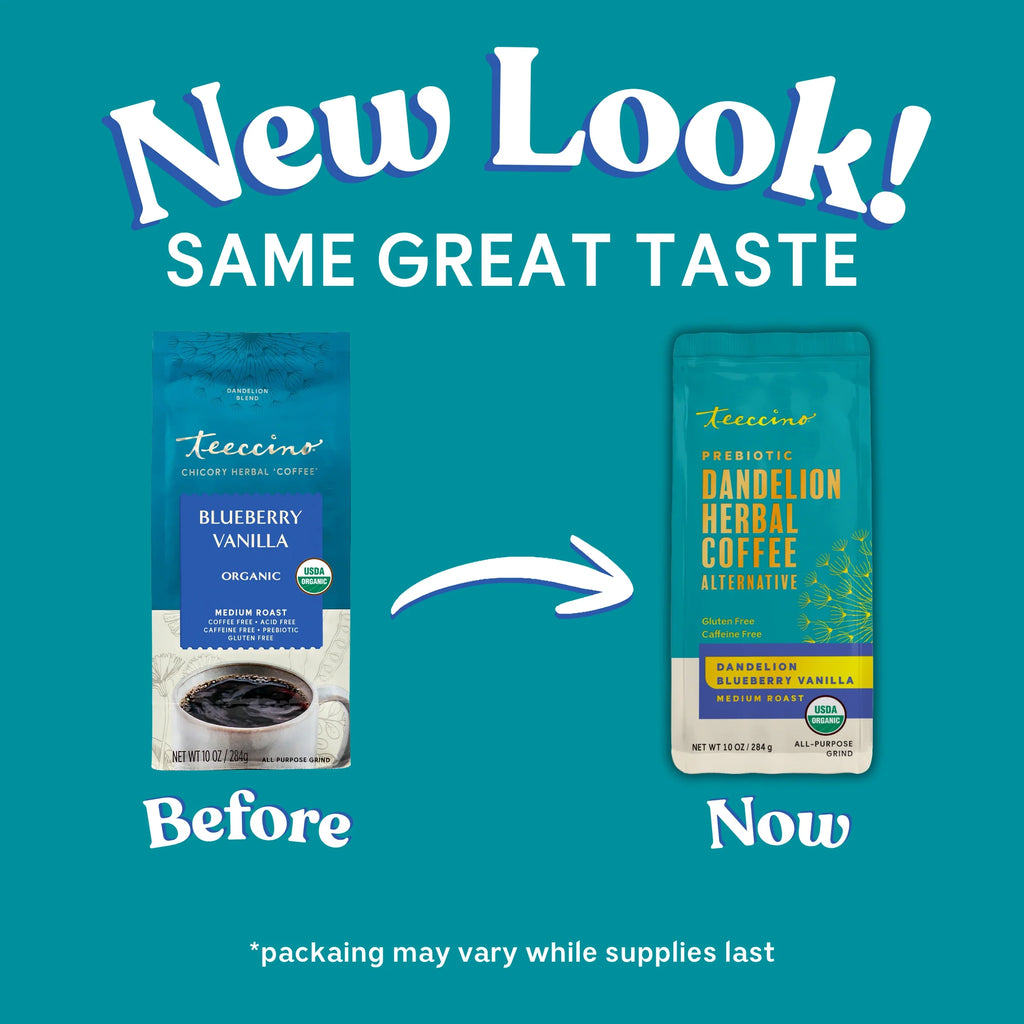 Herbal Coffee | Teeccino | Blueberry Vanilla Chicory Herbal Coffee