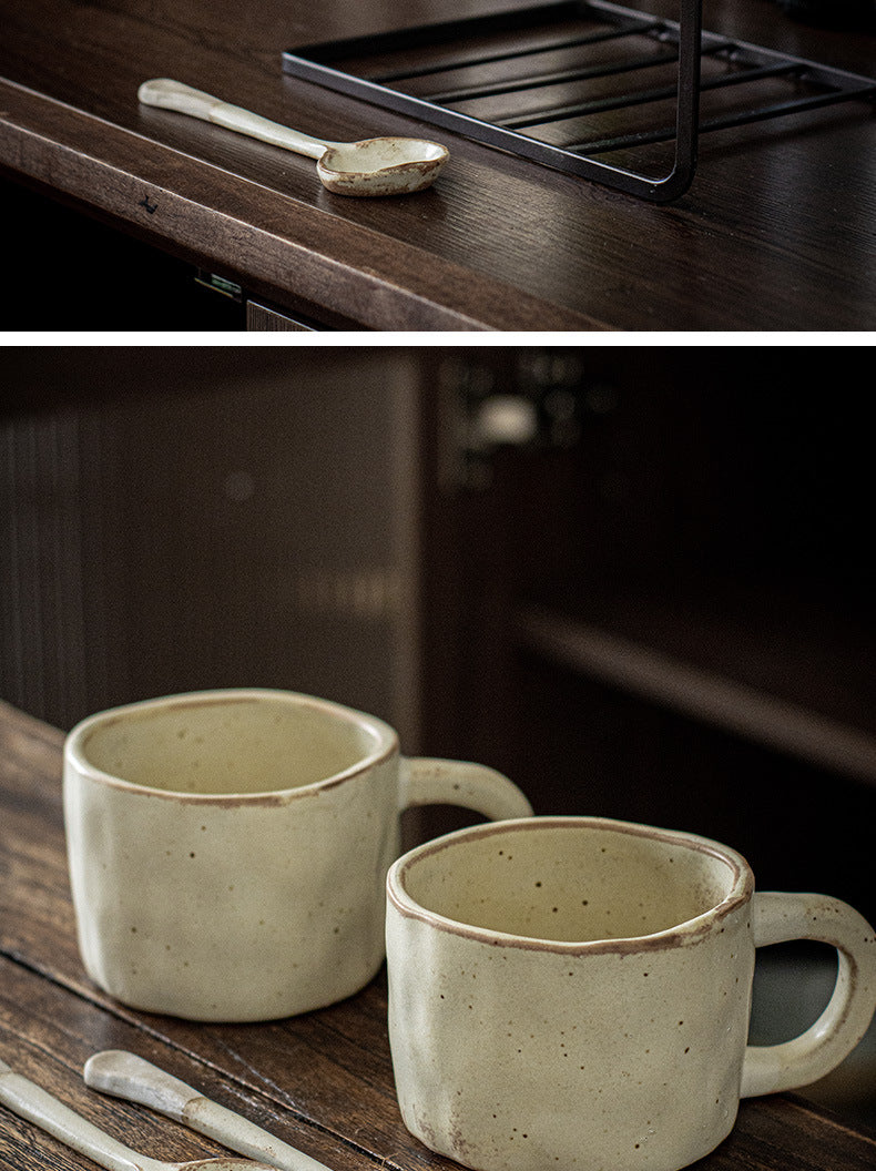 Taza artesanal estilo retro