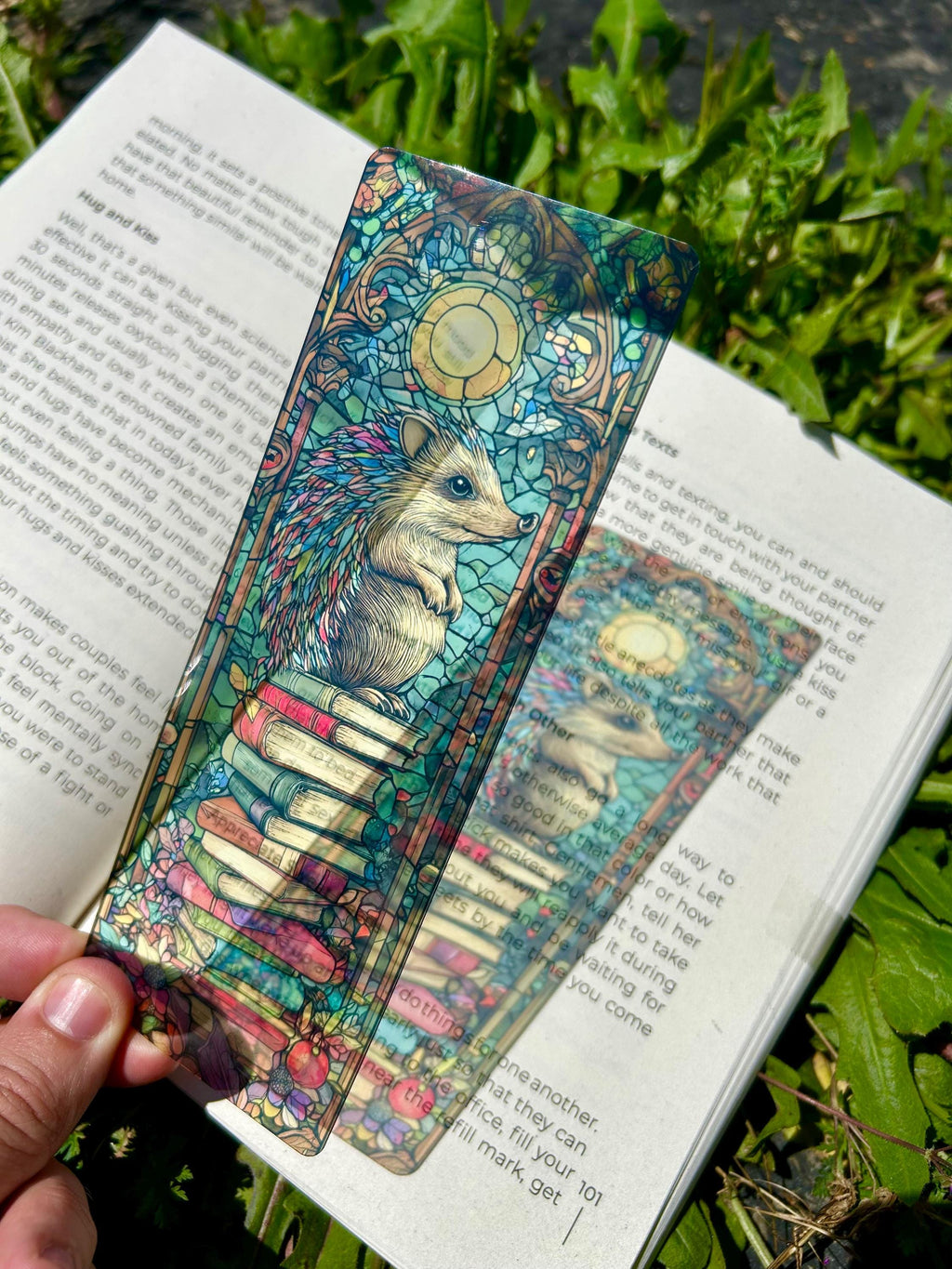 Book Stacked Hedgehog Bookmark - Adorable Reading Hedgehog, Cozy Book Lover Gift, Whimsical Woodland Animal, Cute Literary Accessory is a decorative bookmark made for readers, book lovers, collectors, book clubs, and giftable literary moments. It is designed as a reading accessory for books, journals, planners, and cozy reader gifts.
