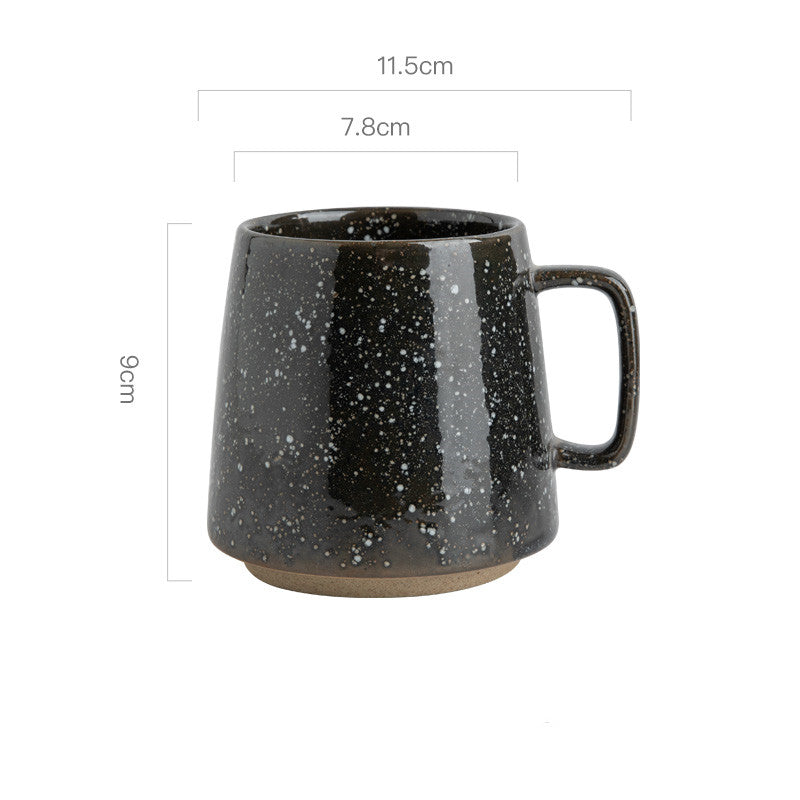 Taza de gres japonesa estilo retro de nicho