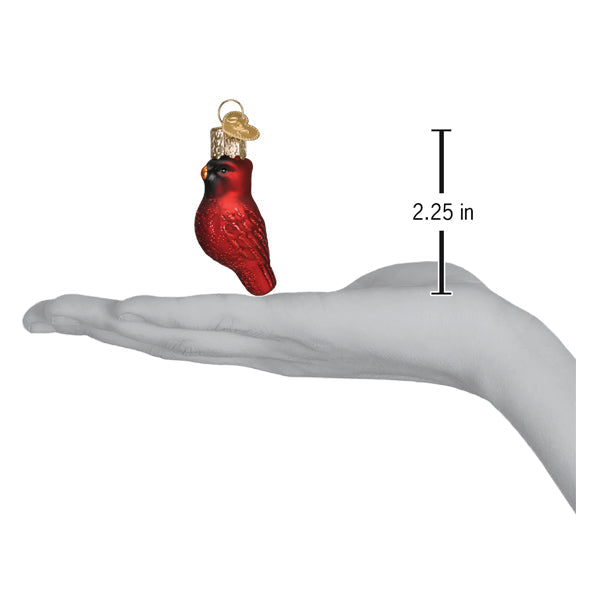 Mini adorno cardenal rojo