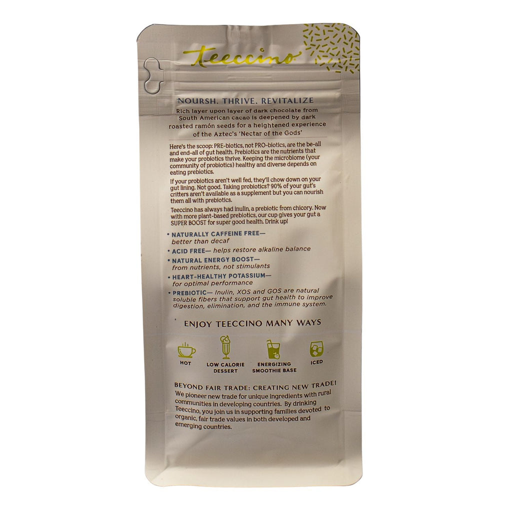 Herbal Coffee | Teeccino | Dark Chocolate Prebiotic Superboost Herbal Coffee