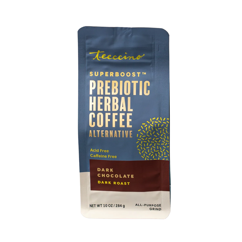 Herbal Coffee | Teeccino | Dark Chocolate Prebiotic Superboost Herbal Coffee
