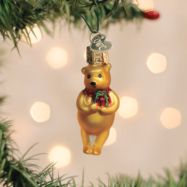 Mini Winnie con adorno de regalo