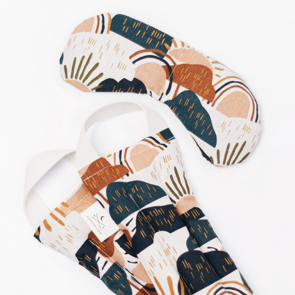 Eye Mask Neck Wrap Bundle Rainbow Hill