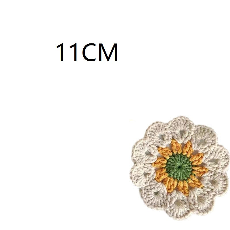 Posavasos de ganchillo con forma de flor