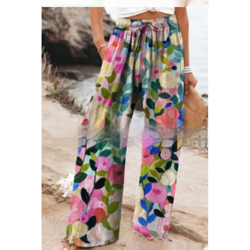 Pantalones deportivos casuales de pierna ancha de estilo urbano de Europa y EE. UU.