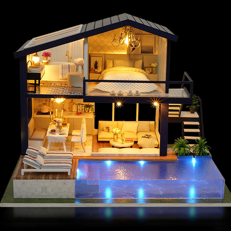Shelf Decor | Doll House Wooden Furniture Diy House Miniature Box
