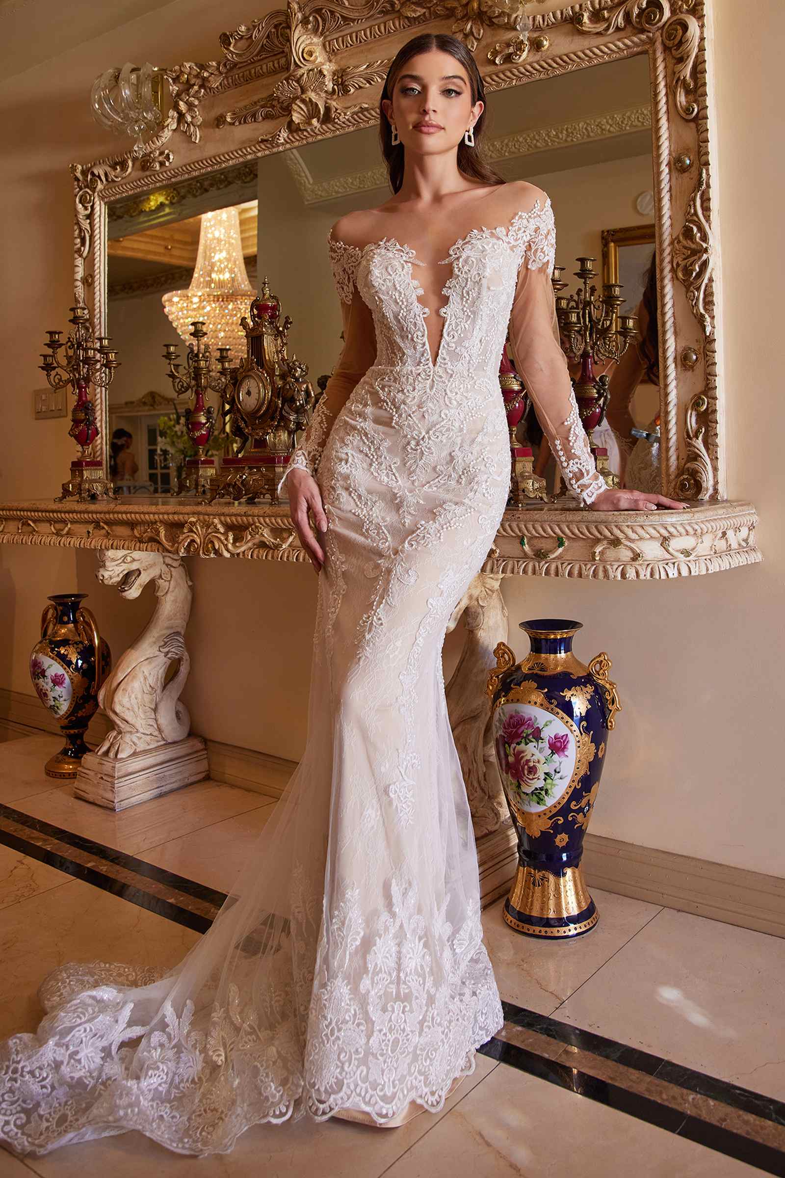 Andrea & Leo A1022 Bohemian Lace Mermaid Gown is a wedding gown suited for weddings, bridal events, ceremonies, and formal celebrations. It offers supplier-listed styling details with formalwear appeal for Honey Badger Books shoppers.