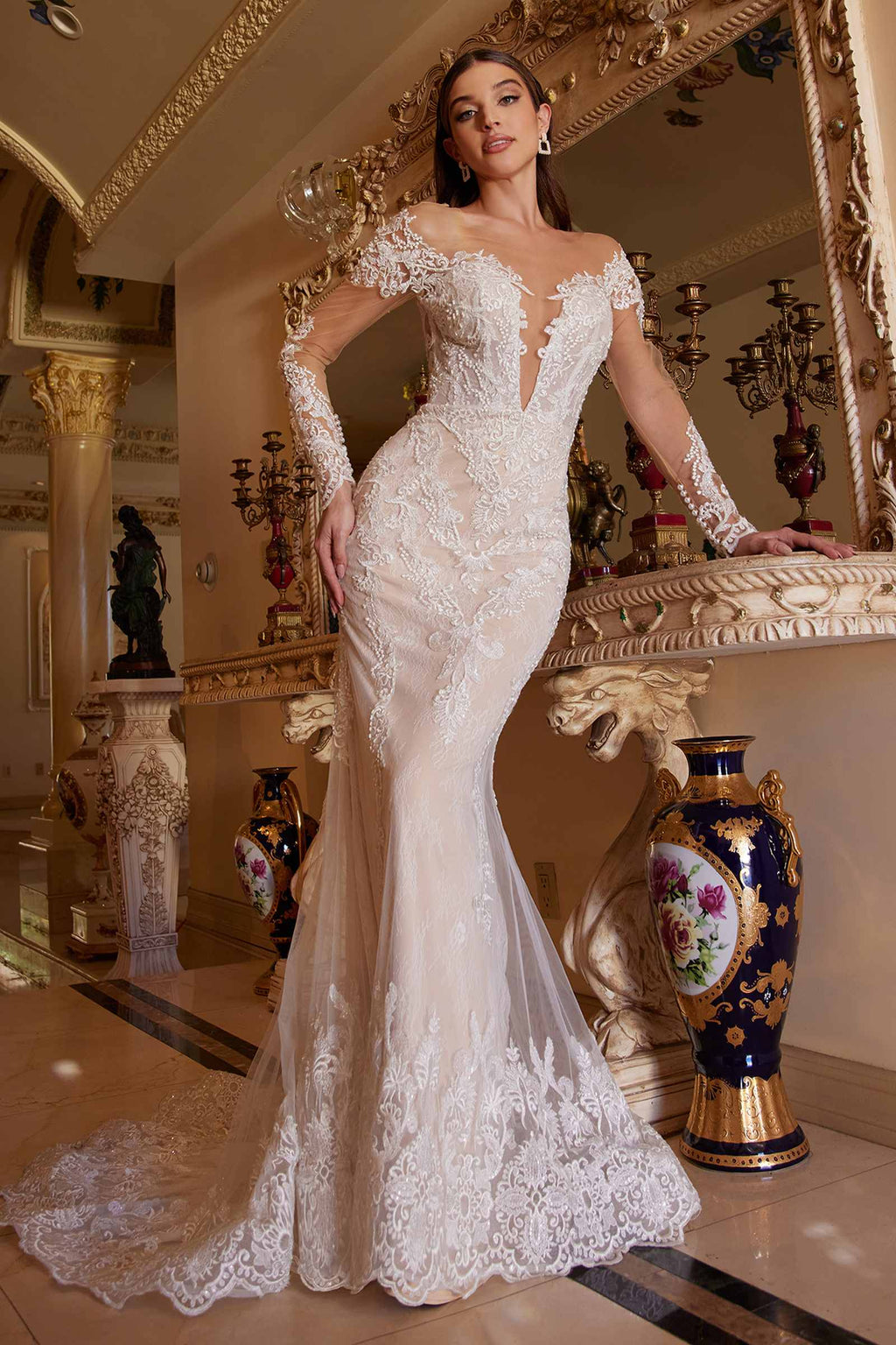 Dress | Andrea & Leo A1022 Bohemian Lace Mermaid Gown