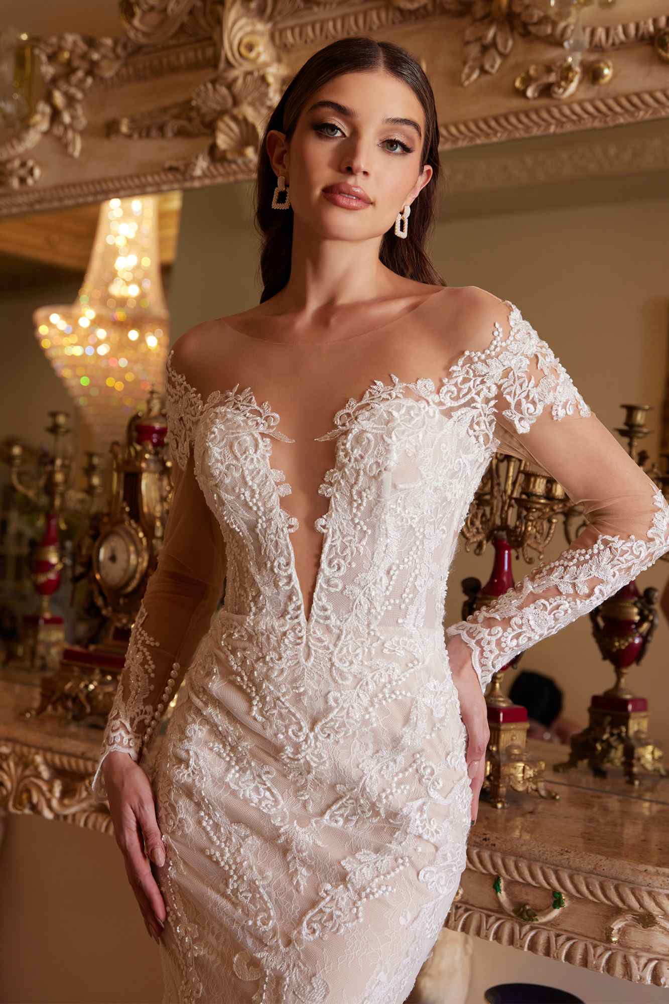 Dress | Andrea & Leo A1022 Bohemian Lace Mermaid Gown