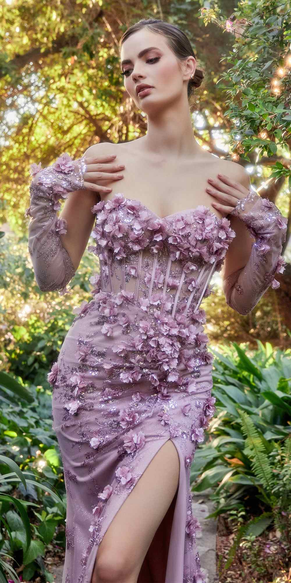 Dress | Andrea & Leo A1117 Hydrangia Mermaid Corset Gown