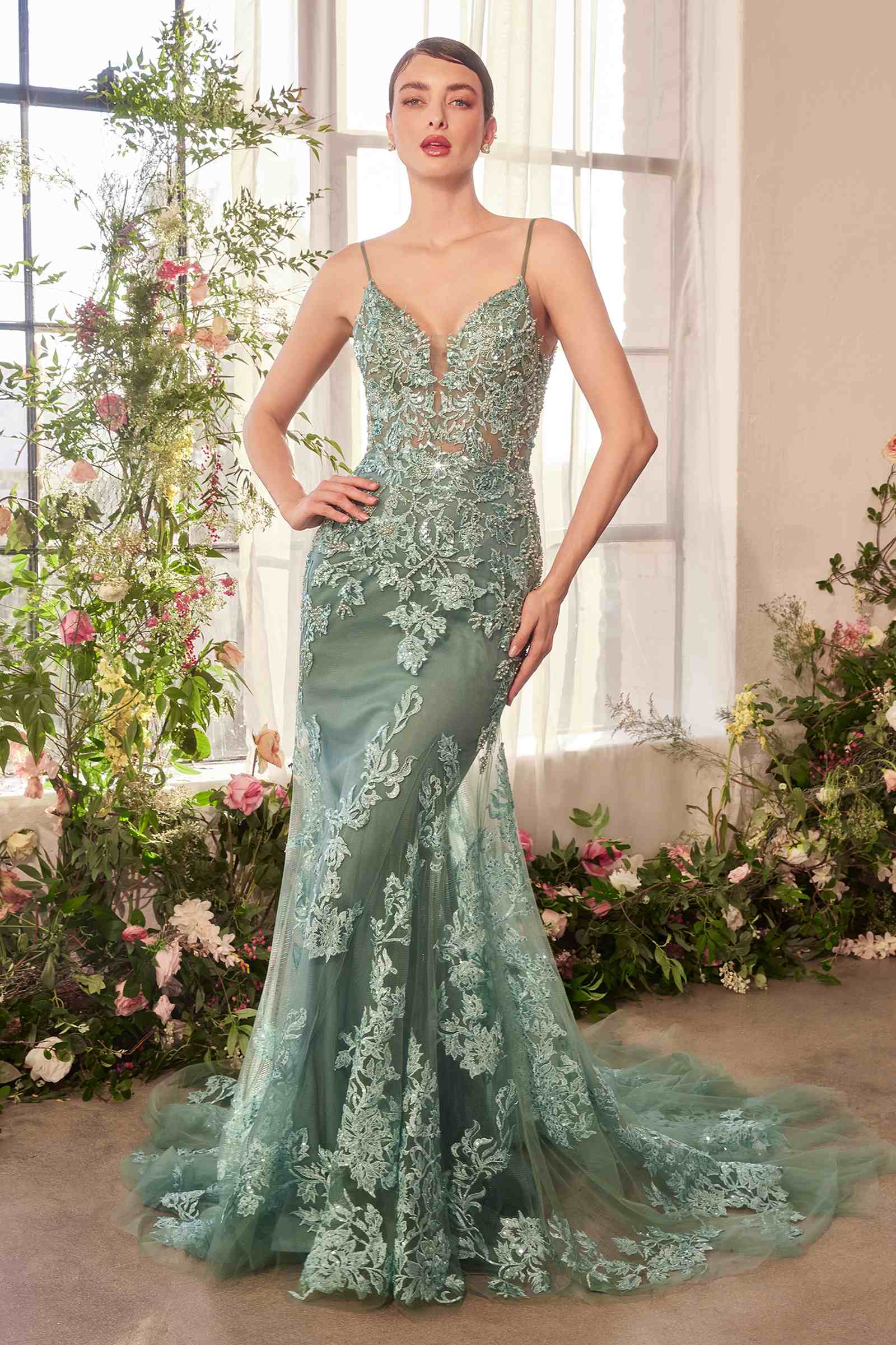 Andrea & Leo A1421 Dress Foliage Beaded Lace Mermaid Gown is a women dress selected for beach outings, parties, dressy days, photos, vacations, and special-occasion wardrobe planning. Fabric and silhouette details support occasion wear, beach outfits, party styling, and wardrobe planning. A wearable option for shoppers comparing size, silhouette, fabric, occasion, and outfit styling before purchase. Available size options help shoppers choose the right garment variant from the listing.