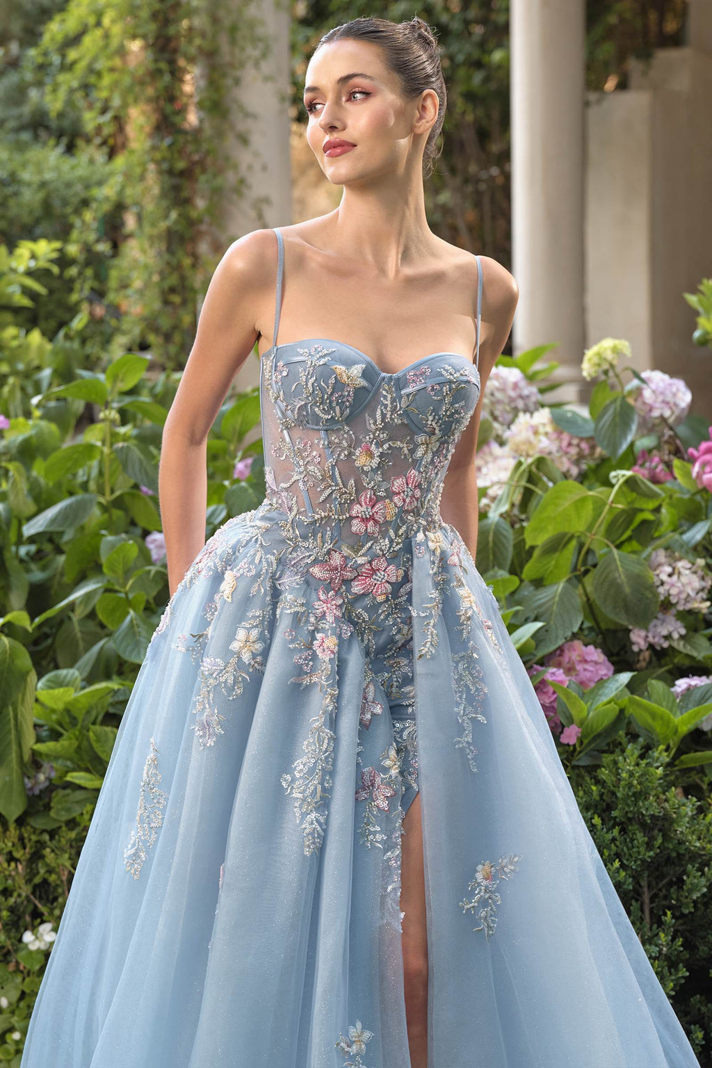 Dress | Andrea & Leo A1490 Whimsical Strapless Prom Ball