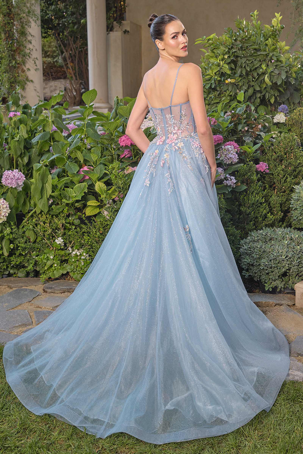 Dress | Andrea & Leo A1490 Whimsical Strapless Prom Ball