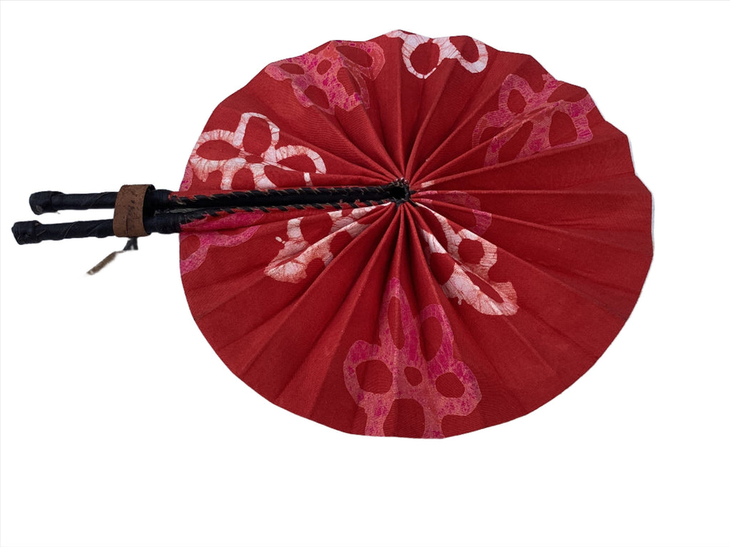 Fan | African Wax Print Fan, Handmade in Ghana