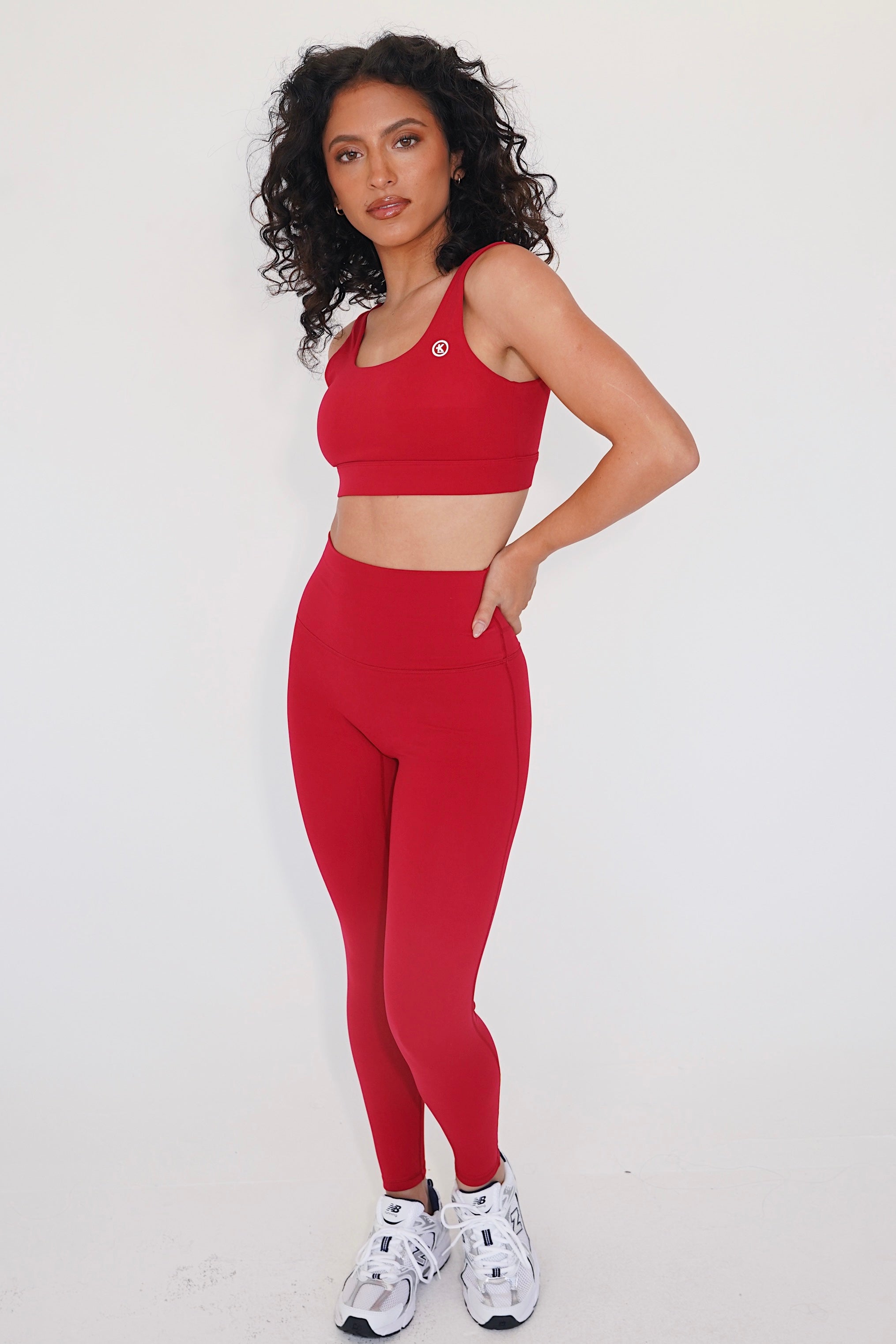 Soy la calza de yoga roja de secado rápido Beautifully Radiant