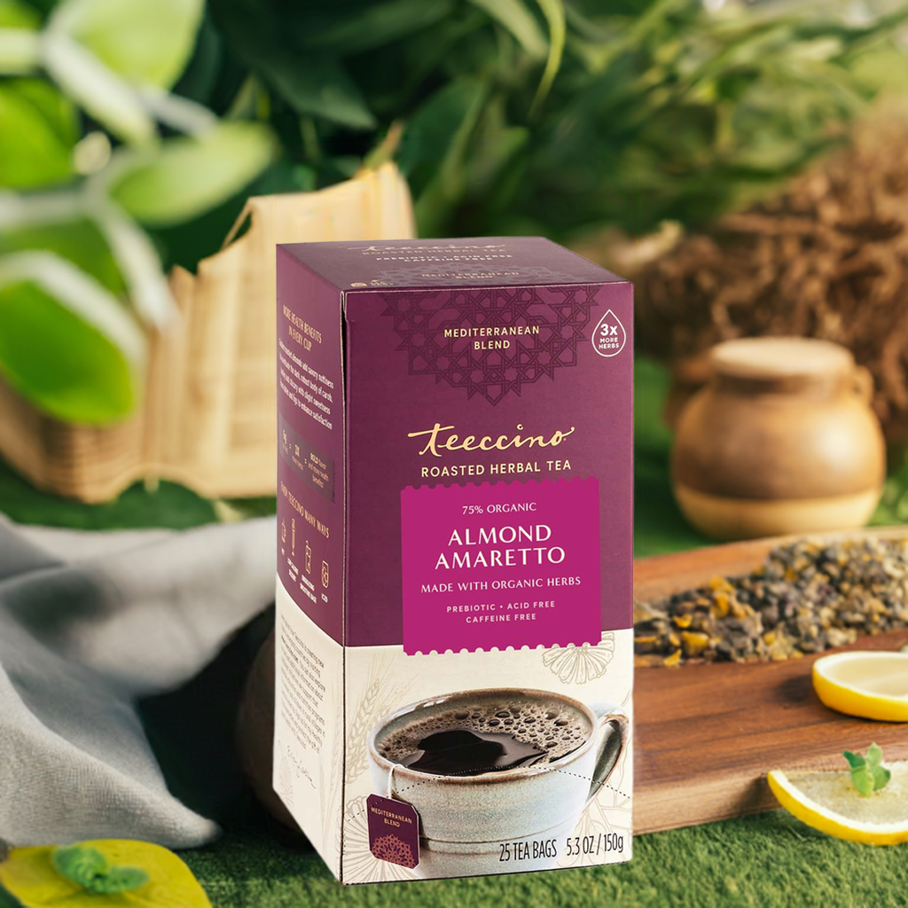 Té de hierbas tostado de almendra amaretto