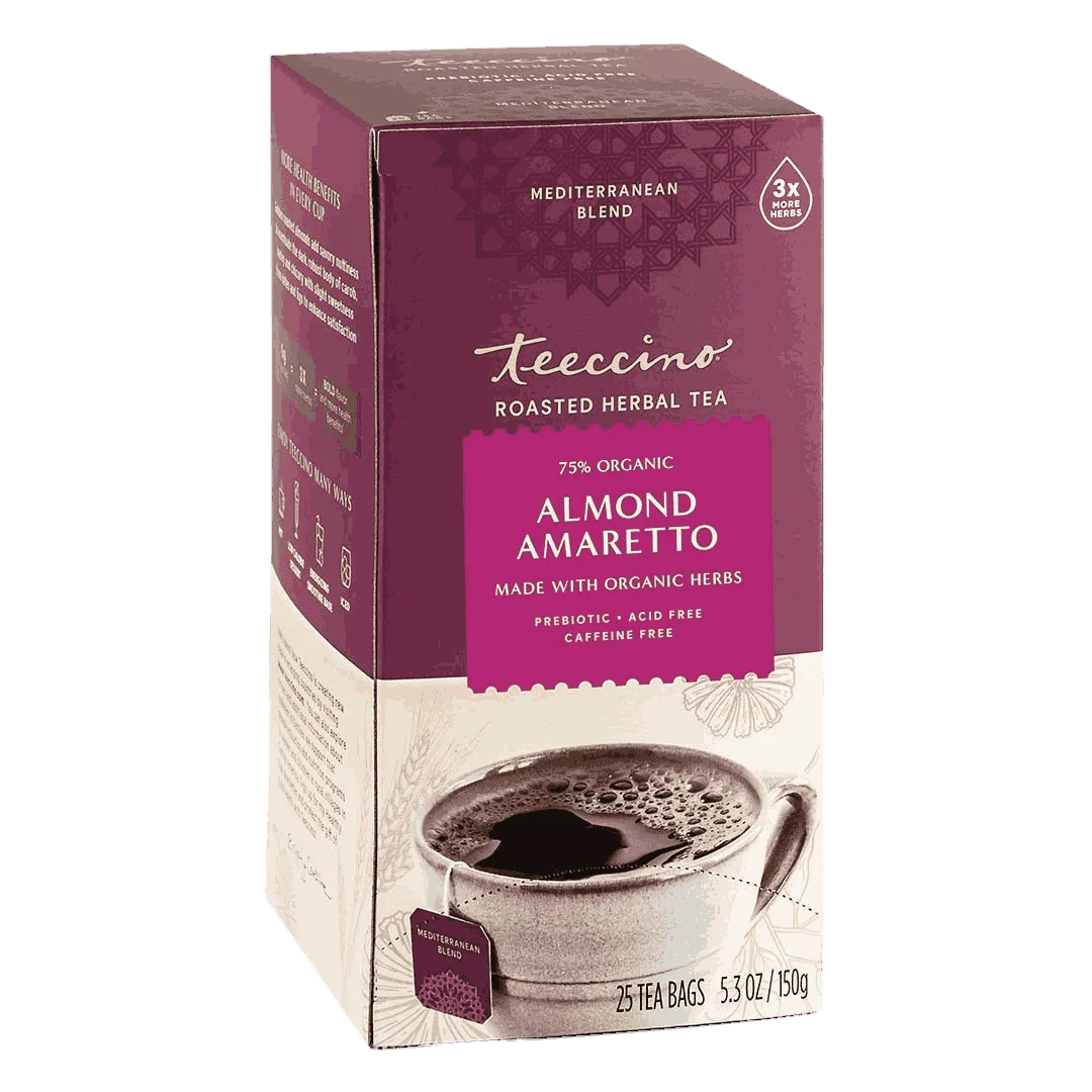 Té de hierbas tostado de almendra amaretto