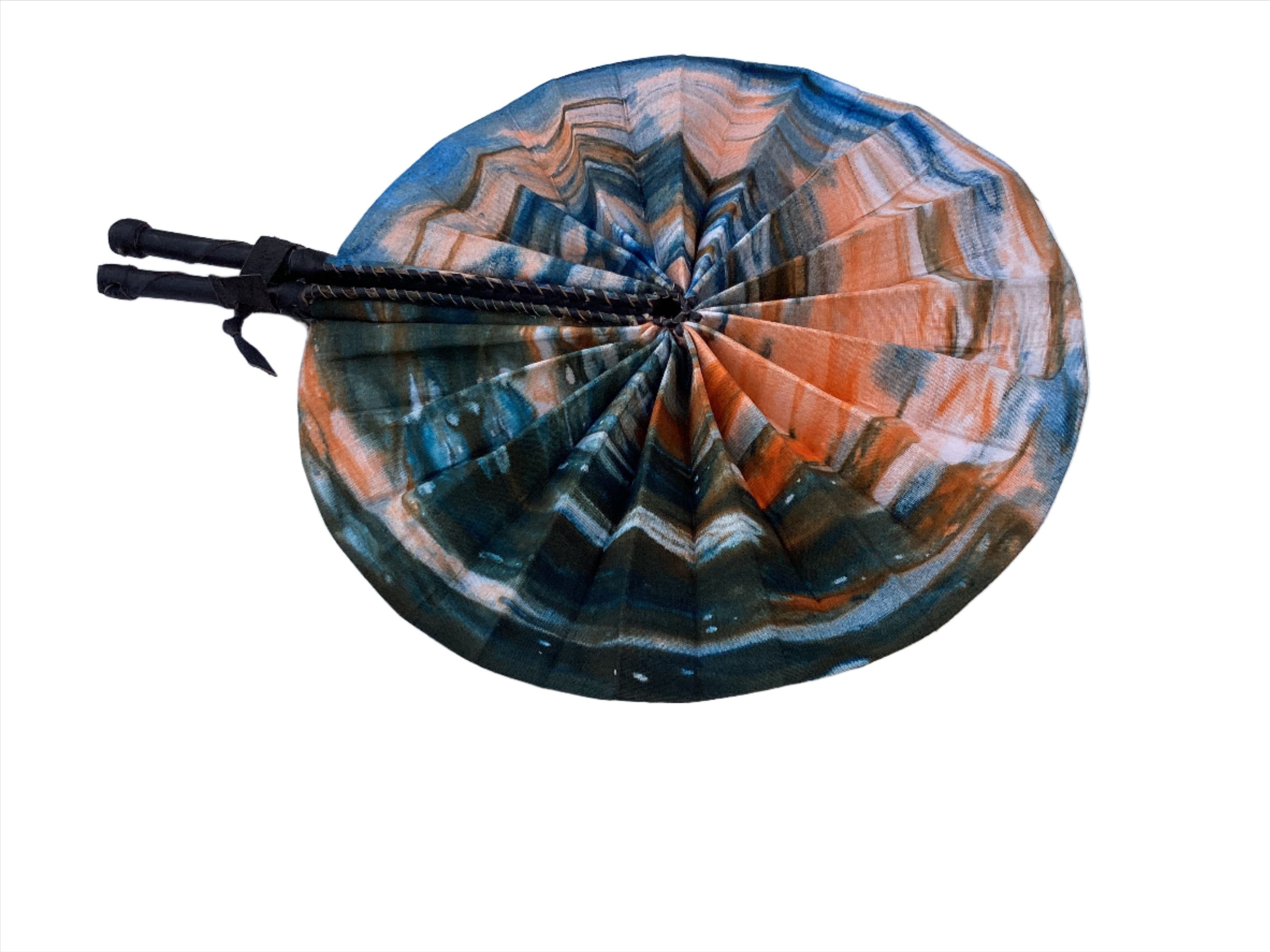 Fan | African Wax Print Fan, Handmade in Ghana
