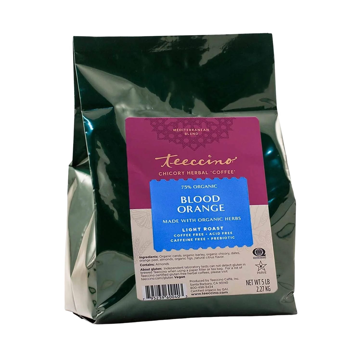 Herbal Coffee | Teeccino | Blood Orange Chicory Herbal Coffee