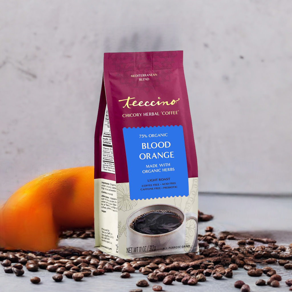 Herbal Coffee | Teeccino | Blood Orange Chicory Herbal Coffee