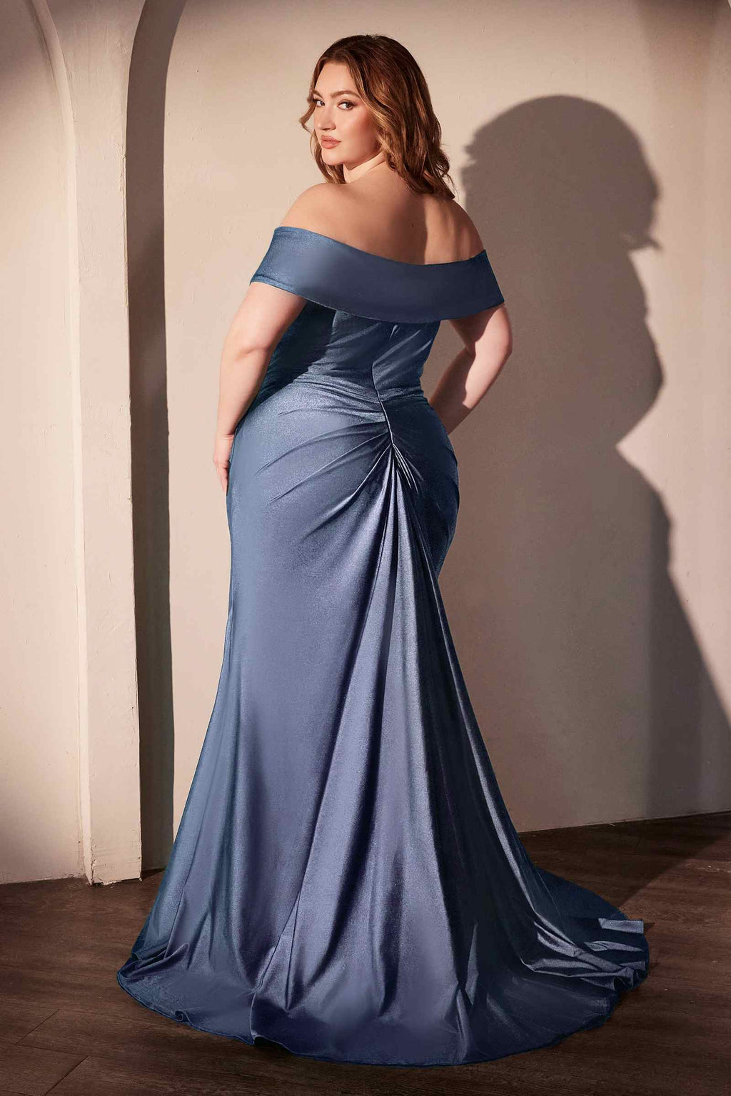 Bridal Party Dress | Ladivine Cd790c Dress Off the Shoulder Stretch Spandex